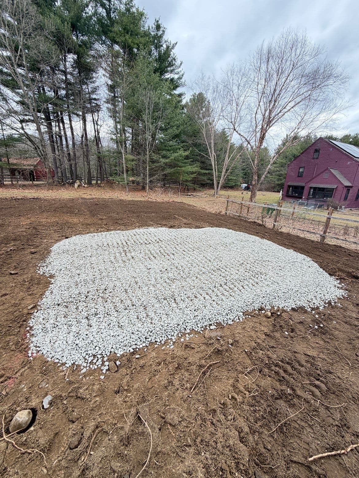 Gallery photos for From Overgrown Brush to a Graded Shed Pad in Bolton MA: Image #1