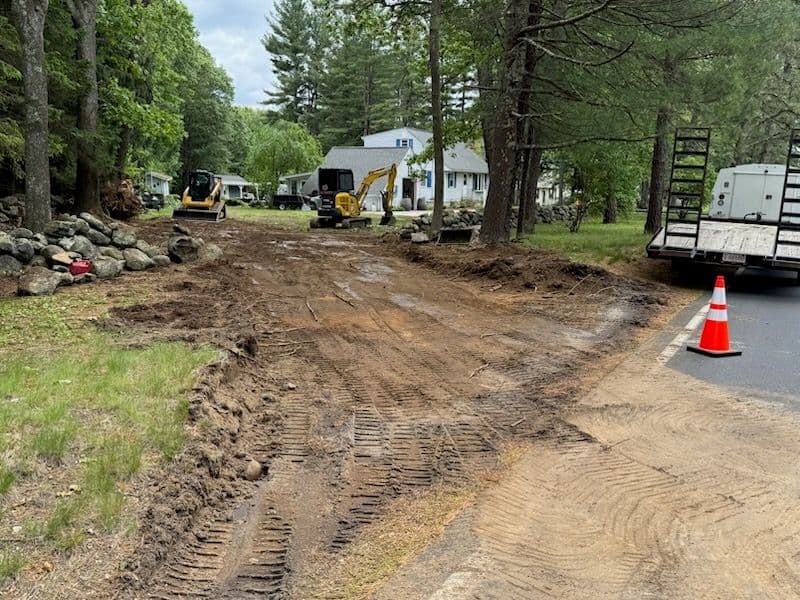 Gallery photos for Efficient Driveway Preparation in Action: Image #1